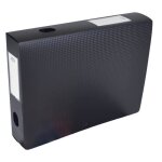 Boîte de classement elba plastique dos de 6 cm noir Boîte de classement elba plastique dos de 6 cm noir