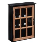 Bo�te � cl� milana en bois & pin h395cm noir - atmosphera createur dinterieur