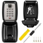 Boite a clefs securisee exterieur grande boitier a cle murale avec code 12 chiffres �tanche antirouille ...