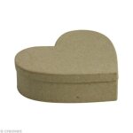 Support  dcorer - decopatch - bote coeur - 125 x 115 cm - papier mch - prte  dcorer