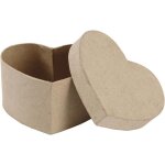Bo�te coeur en papier m�ch� - d�coration - 115 x 6 cm - 1 pi�ce - mixte