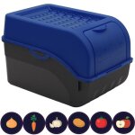 Artecsis bo�te pomme de terre 5l bleu fonc� - rangement optimal - conservation id�ale pour pommes de ...
