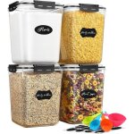 Bo�te de conservation alimentaire herm�tique - svatv - 53l - lot de 4 - sans bpa - herm�tique - empilable ...