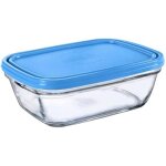 Bote de conservation - duralex - freshbox - verre ultra rsistant - 11 l - couvercle bleu