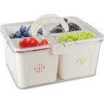 Bo�tes de conservation herm�tiques avec couvercles pour aliments frais id�ales pour conserver les salades ...