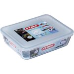 Bote de conservation rectangulaire - pyrex - 1451005 - couvercle en plastique - verre borosilicate - ...