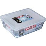 Bote de conservation rectangulaire - pyrex - 1451007 - couvercle en plastique - verre borosilicate - ...