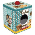 Boîte à cookies avec fenêtre soft baked en métal bleu - de rangement conservation pour cuisine gâteaux ... Boîte à cookies avec fenêtre soft baked en métal bleu - de rangement conservation pour cuisine gâteaux ...