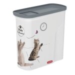 Boite a croquettes curver petlife 2l bote de conservation pour aliments pour animaux de compagnie avec ...