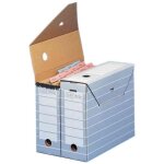 Bo�te darchivage tric - elba - largeur 110 mm - pour format a4 - gris / blanc