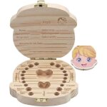 Bote pour dents de lait en bois - cadeau pour enfants - souvenir de croissance - filles