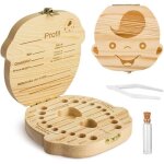 Bote  dents de lait en bois organisateur de rangement pour les dents de l?enfantsouvenir et cadeau ...
