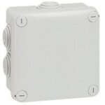 Boîte de dérivation plexo - legrand - 100x100 mm - gris - rectangulaire Boîte de dérivation plexo - legrand - 100x100 mm - gris - rectangulaire