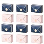 Bo�tes � drag�es - non sp�cifi� - 12pcs - rose et bleu - carton blanc - �l�gance chic