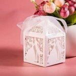 Bote  drages - non spcifi - 100 pices - blanc - papier rsistant - ruban souple