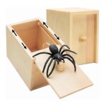 Boîte de farces en bois pour farces et astuces pour adultes - 2x spider prank box - cadeaux de fête pour ... Boîte de farces en bois pour farces et astuces pour adultes - 2x spider prank box - cadeaux de fête pour ...
