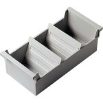 Boîte de fiches - helit - the admin - a6 paysage - 2 supports pivotants - gris clair Boîte de fiches - helit - the admin - a6 paysage - 2 supports pivotants - gris clair
