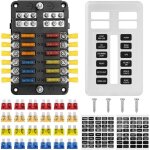 Boîte fusibles 12 voies porte fusible ato avec voiture fusibles 5a 10a 15a 20a voyants led pour 12v / ... Boîte fusibles 12 voies porte fusible ato avec voiture fusibles 5a 10a 15a 20a voyants led pour 12v / ...