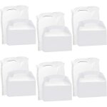Boite  gteaux - non spcifi - 50 pices - carton blanc - 16 x 95 x 95 cm - mixte