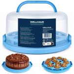 Bo�te � g�teau qz2025 bleu 30x265x153 - transport p�tisserie