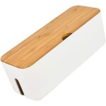 Bote de gestion des cbles couvercle en bois bote de rangement de cordon pour couvrir et cacher les ...