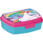 Boite  goter licorne enfant - guizmax - plastique - fermeture clapet - bleu