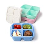 Bo�tes � go�ter - non sp�cifi� - lot de 3 - 4 compartiments - r�utilisables - sans bpa