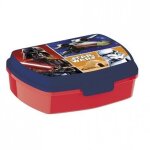 Boite � gouter - star wars - rectangulaire - rouge / bleu - 15x11x5 cm - enfant