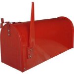Boîte à lettres - domus - usa / r - acier verni - rouge - extérieur Boîte à lettres - domus - usa / r - acier verni - rouge - extérieur