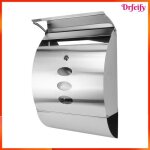 Bo�te aux lettres murale - akozon - mod�le mural - acier inox 201 - r�sistante aux intemp�ries - serrure ...