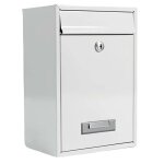 Bo�te aux lettres murale - avizar - compacte - m�tal - serrure � cl� - 32x22x8. 5 cm