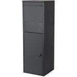 Wiltec bo�te � colis verrouillable gris anthracite 460 x 450 x 1400 mm bo�te aux lettres sur pied pour ...