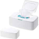 Bo�te � lingettes humides 2 pi�ces boite lingette bebe boite lingette avec couvercle distributeur support ...