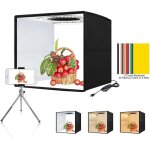 Bo�te � lumi�re de studio anneau lumineux led 3 temp�ratures de couleur luminosit� r�glable pliable portable ...