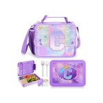 Bo�te � lunch fille rose avec sac isotherme 1330 ml bento box enfant 6 compartiments sans bpa pour �cole ...