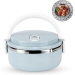 Bo�te � lunch isotherme - inox - 700ml - bleu - contemporain - �tanch�it� durable