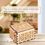 Bote mcanique  musique  manivelle en bois cadeau musical pour anniversaire / fte dcor pour chambre(harry ...