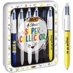 Bote mtal de 6 stylos 4 coul - bic - laisser libre cours  votre imagination - 1. 0mm - rechargeable ...