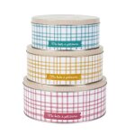 Boites metales avec top transparent x3