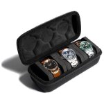 Boite a montre - xjydncg - antichoc - 3 emplacements - �tui de voyage rigide - noir