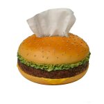 Bo�te � mouchoirs hamburger g�ant d�coration r�tro am�ricaine pour salon ou bureau en r�sine