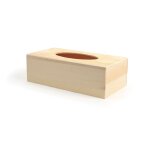 Bo�te � mouchoirs rectangulaire en bois