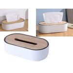 Bote  mouchoirs - simplicit crativit - bois - blanc - 22. 2x12x6cm - multifonctionnelle
