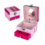 Bo�te � musique avec danseuse et tiroir � bijoux