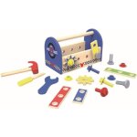 Boîte à outils en bois comprend entre autres une clé un marteau et un tournevis. pour les enfants à partir ... Boîte à outils en bois comprend entre autres une clé un marteau et un tournevis. pour les enfants à partir ...