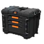 Bo�te � outils modulaire - keter - roc pro gear 2. 0 - 3 tiroirs - glissi�res m�talliques - s�parateurs ...