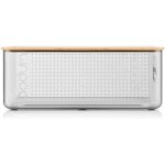 Boite à pain - bodum - 11555 - 613s - 80 - grand modèle - couvercle bambou - gris transparent Boite à pain - bodum - 11555 - 613s - 80 - grand modèle - couvercle bambou - gris transparent