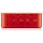 Boite à pain - bodum - 11740 - 04 - petit modèle - couvercle bambou - rouge Boite à pain - bodum - 11740 - 04 - petit modèle - couvercle bambou - rouge