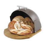 Bote  pain - maestro - mr - 1678 - br - couvercle coulissant - design moderne - marrn