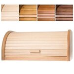 Boîte à pain - kadax - bois de haute qualité - couvercle à enrouler - marron - design contemporain Boîte à pain - kadax - bois de haute qualité - couvercle à enrouler - marron - design contemporain